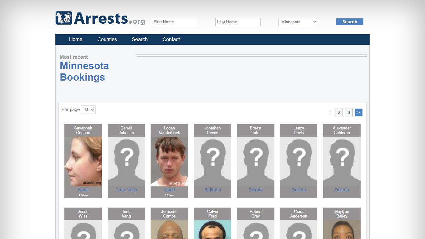 Minnesota Arrests and Inmate Search